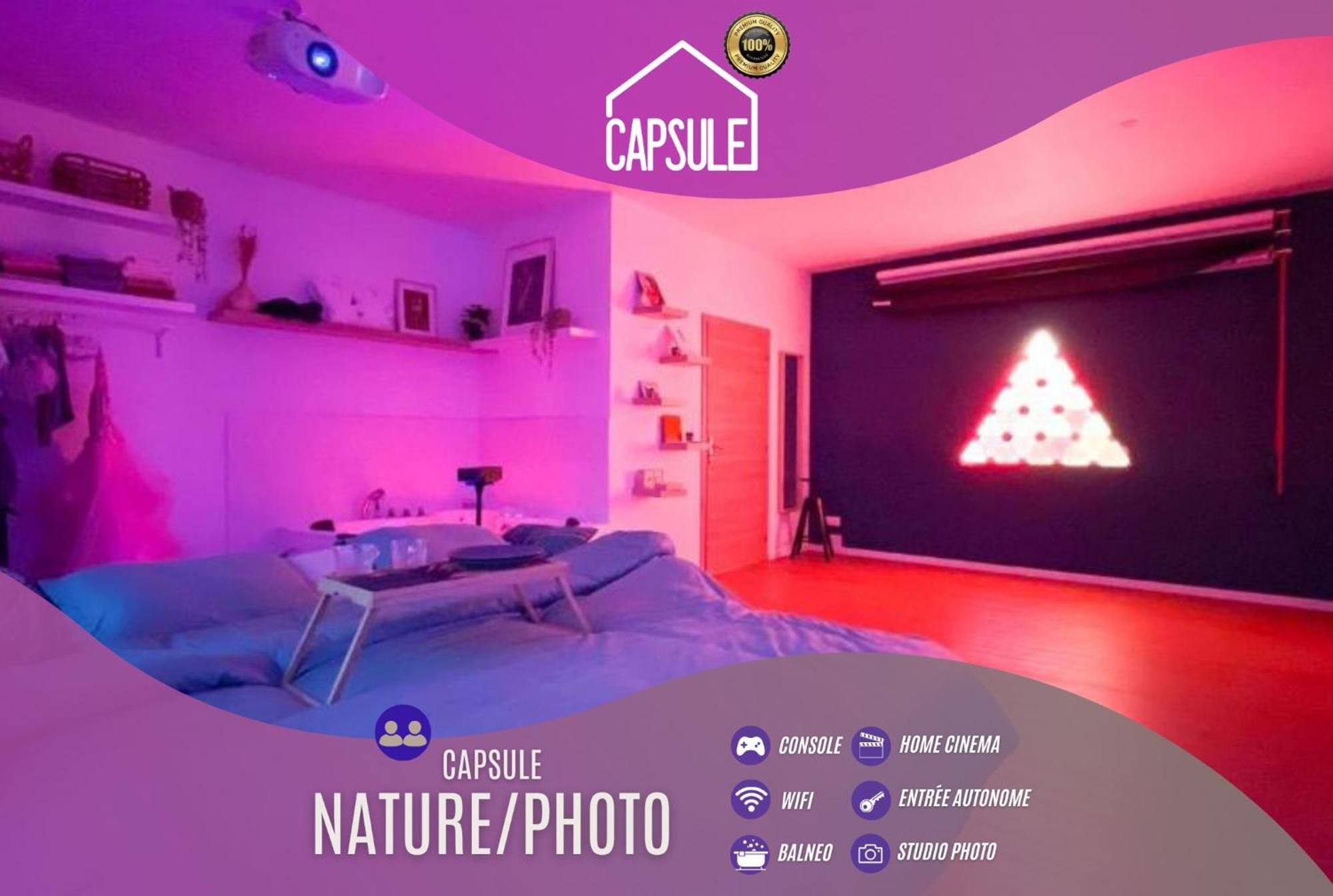 Capsule Nature & Photos - Jacuzzi - Netflix & Home Cinema - Ps5 & Jeu Thun-Saint-Martin Exterior photo